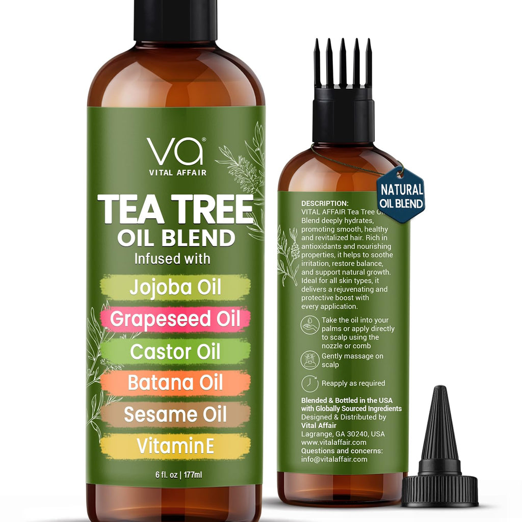 Blend Of Pure Rosemary Oil For Hair Growth 6 Fl Oz With Castor, Batana Oil