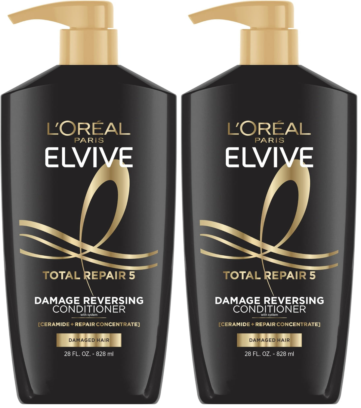 L'Oreal Paris Elvive Total Repair 5 Repairing Conditioner for Damaged Hair Conditioner with Protein and Ceramide for Strong Silky Shiny Healthy Renewed Hair 28 Fl Oz