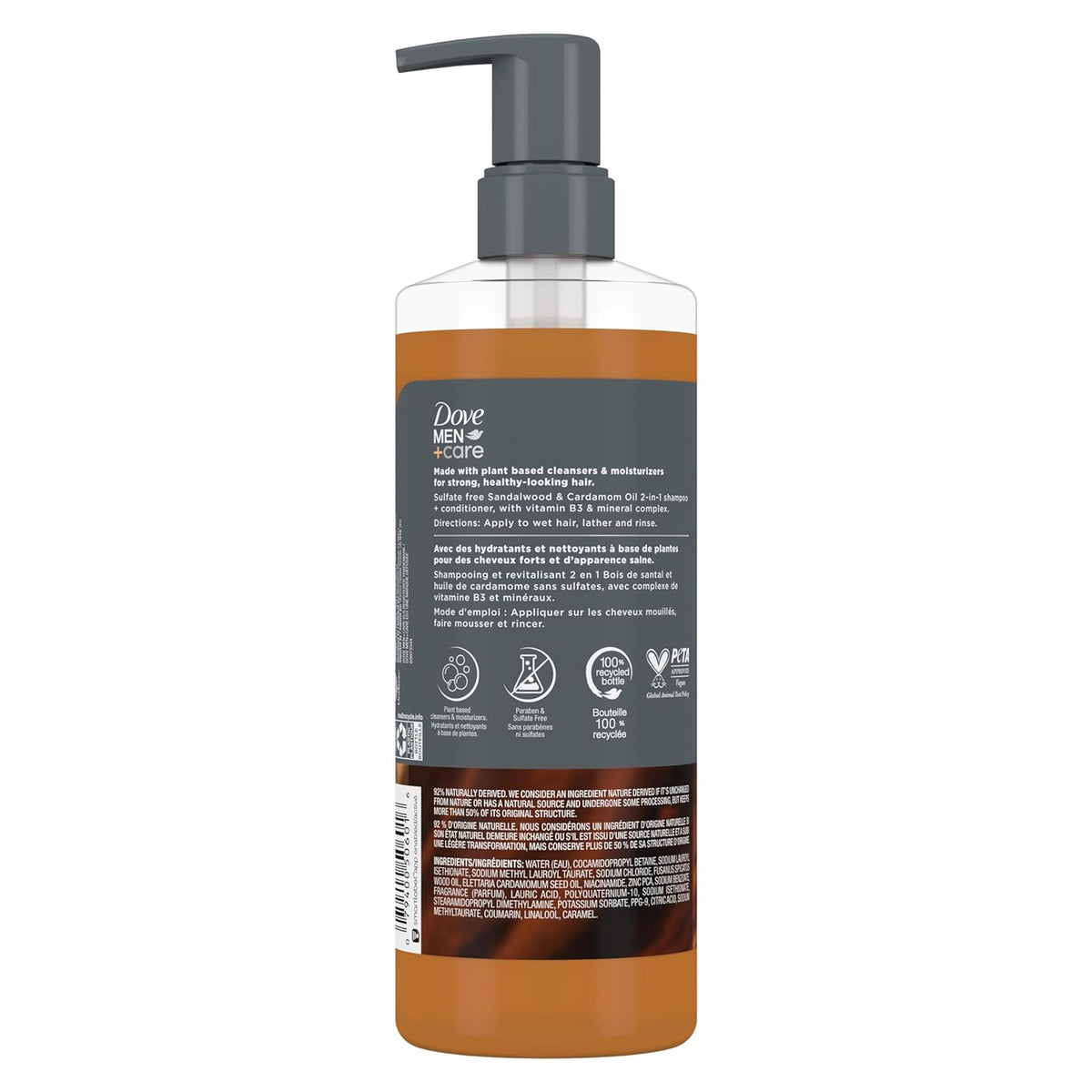 Dove Men+Care Thick & Full 2-in-1 Shampoo & Conditioner + Sandalwood 17.5oz