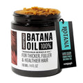 Unrefined Batana Oil for Hair Growth - Authentic & Organic Dr Sebi Batana Hair Mask from Honduras - Natural Hair Growth Oil - 4 Ounce Jar