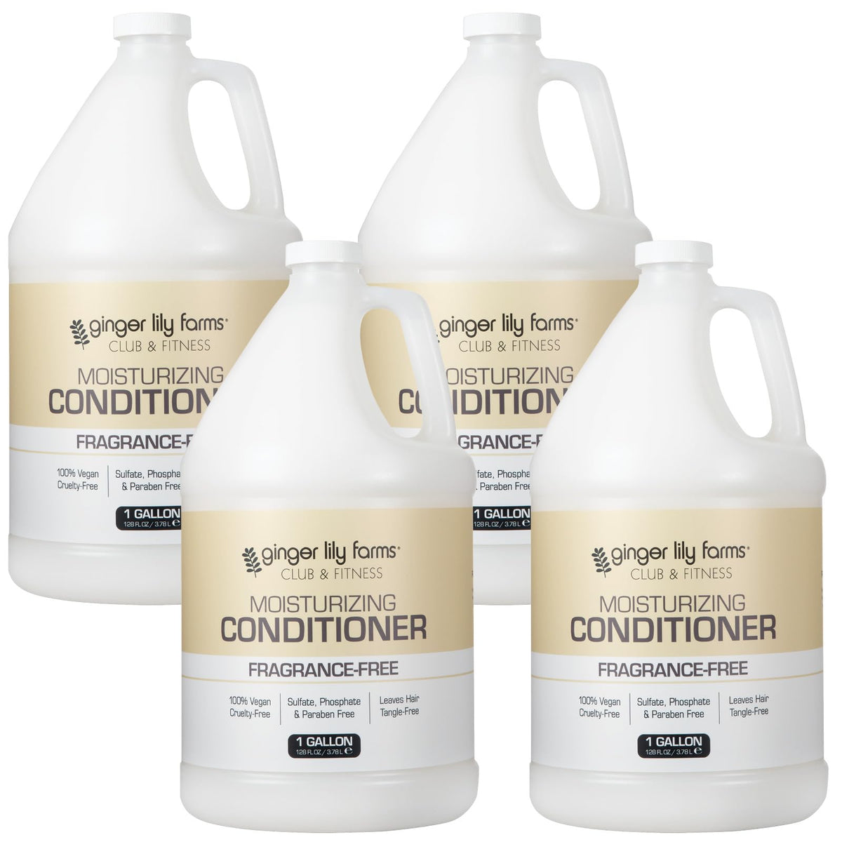 Ginger Lily Farms Club & Fitness Conditioner, 128oz, Aloe Vera