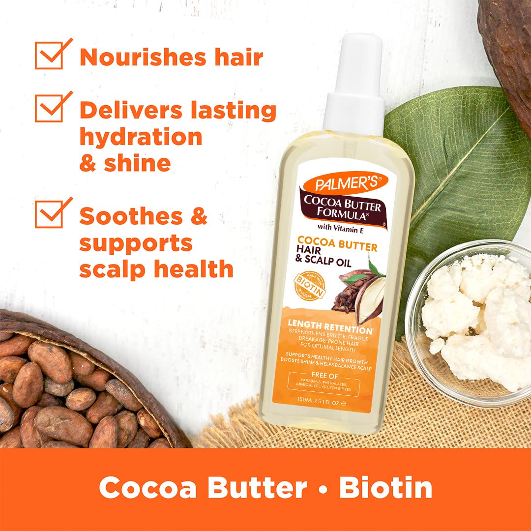 Palmer's Cocoa Butter & Biotin Length Retention Hair and Scalp Oil (5.1 Oz)