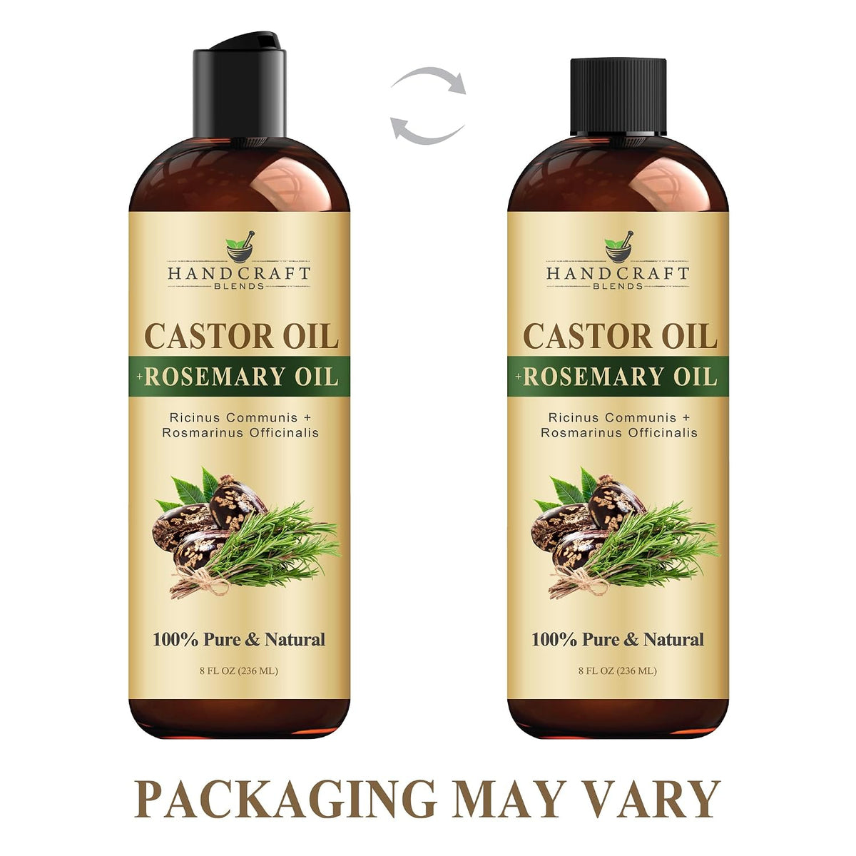 Handcraft Blends Castor Oil with Rosemary Oil - 8 Fl Oz