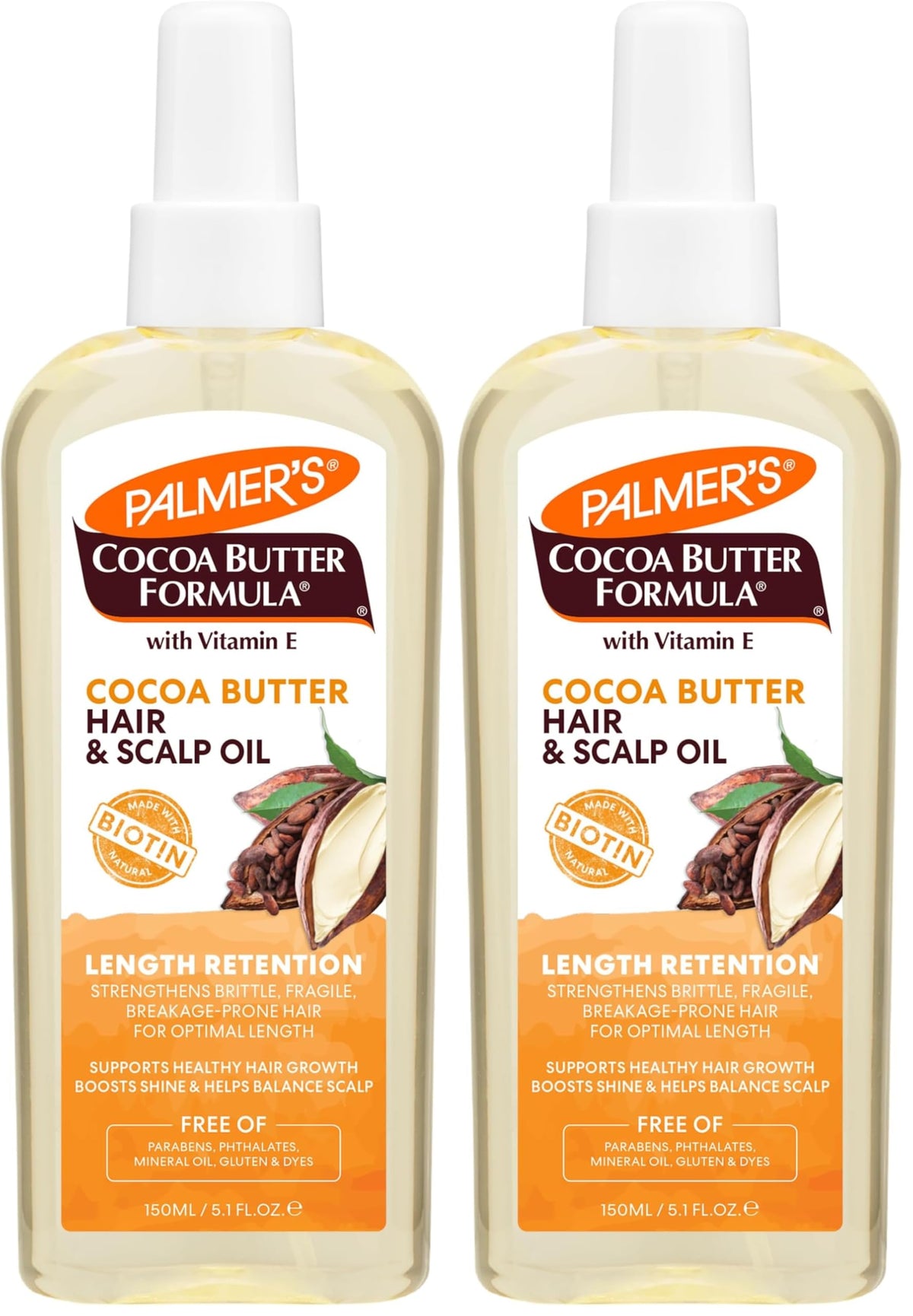 Palmer's Cocoa Butter & Biotin Length Retention Hair and Scalp Oil (5.1 Oz)