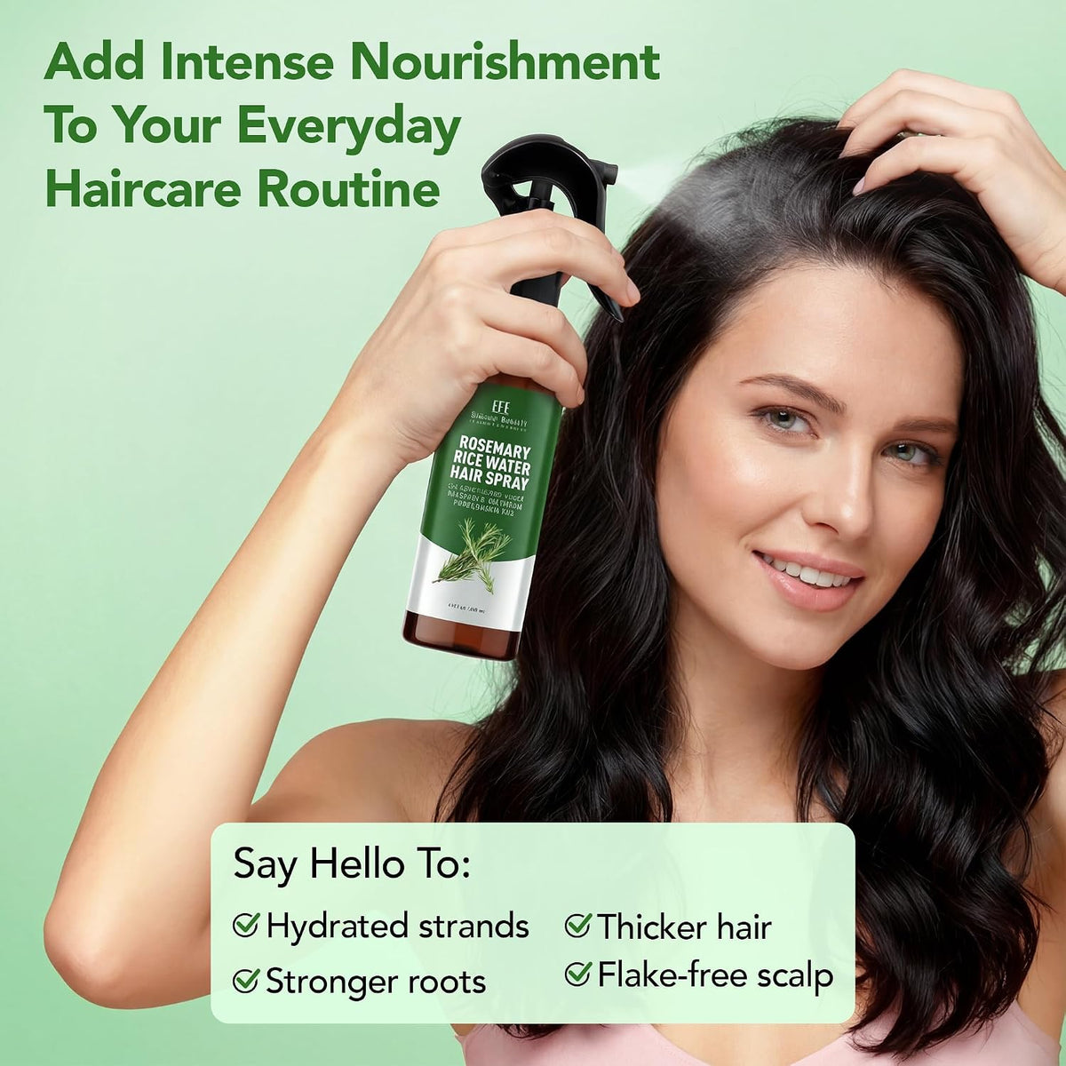 Botanic Hearth Rosemary & Rice Water Hair Growth Spray - 6.8 Fl oz