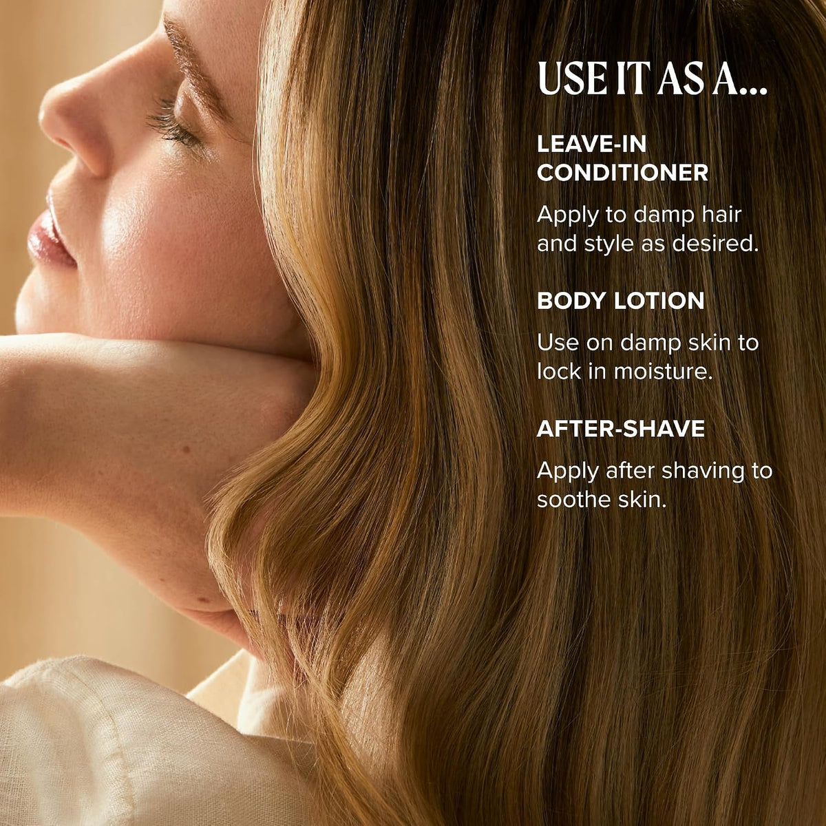 Tea Tree Hair and Body Moisturizer Leave-In Conditioner, Body Lotion, After-Shave Cream, For All Hair + Skin Types