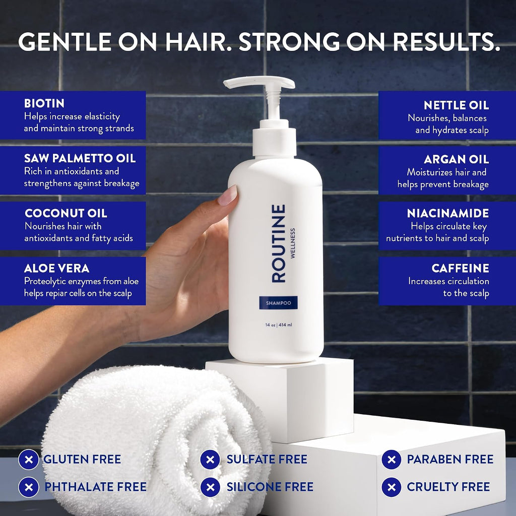 Routine Wellness Anti-Thinning Volumizing Shampoo - Rose Hips