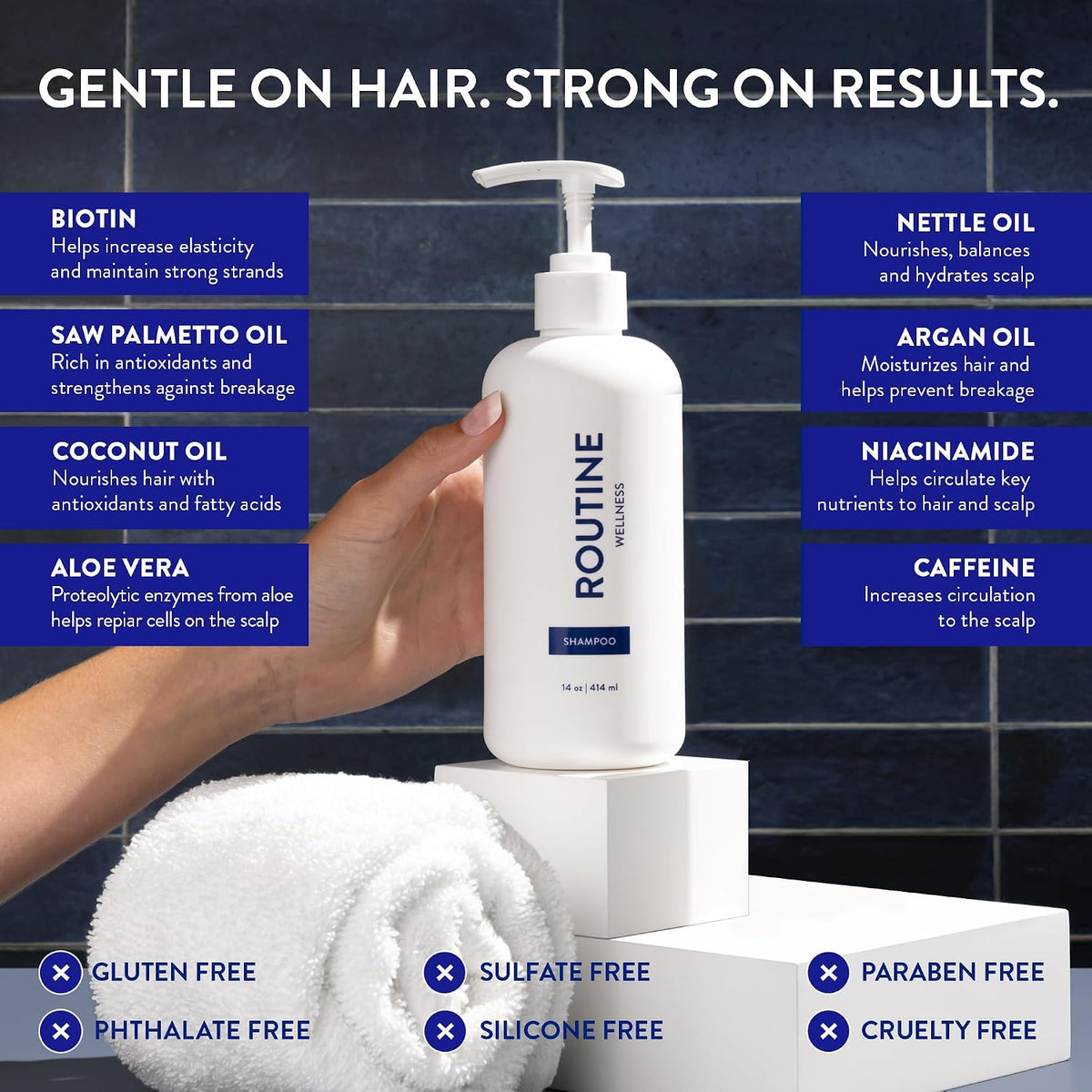 Routine Wellness Anti-Thinning Volumizing Shampoo - Rose Hips