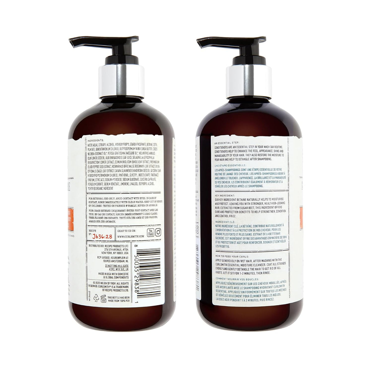 CURLSMITH Essential Moisture Conditioner - Hydrating Conditioner for Curly Hair, Lightweight and Softening, For All Curl Types, Vegan & Cruelty Free