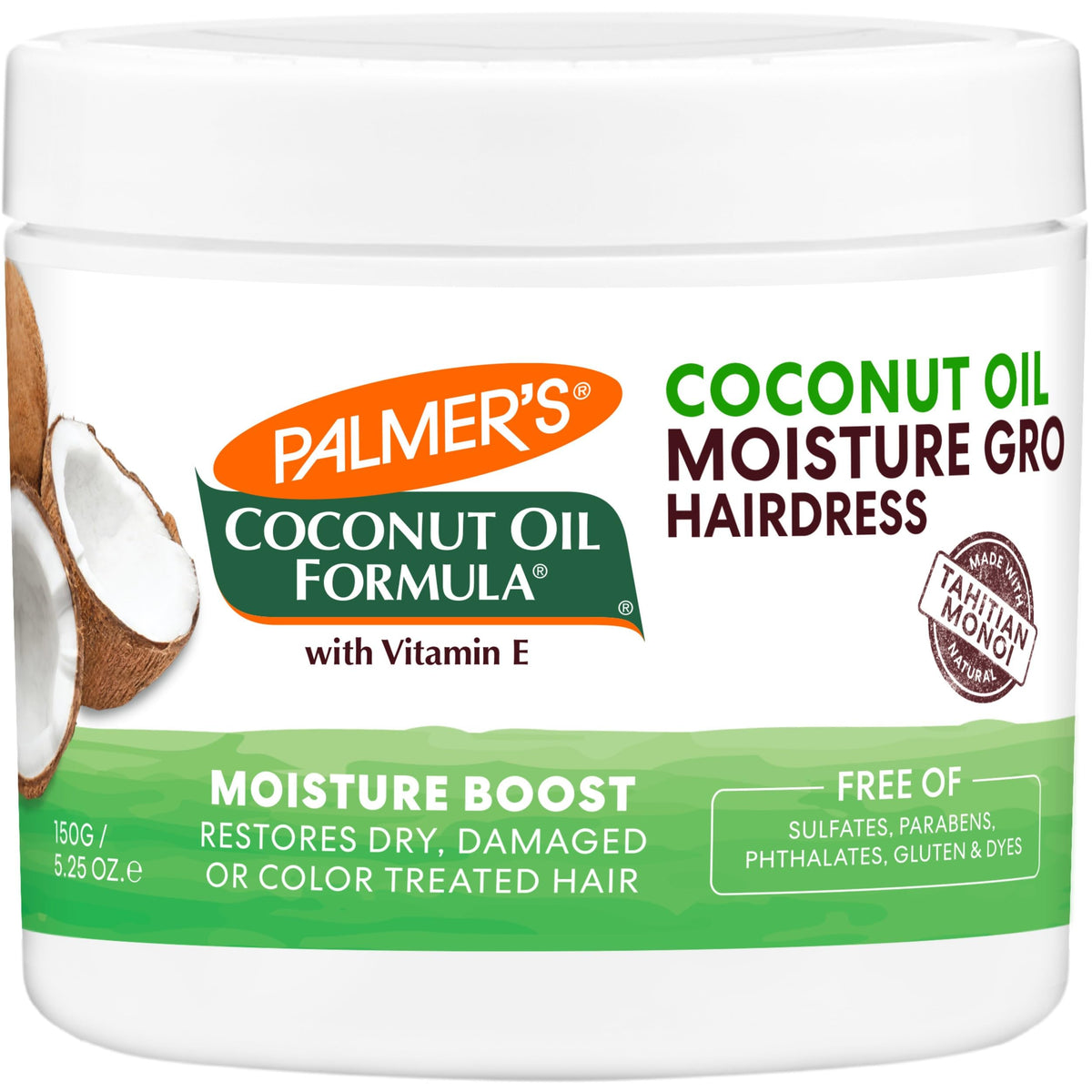 Palmer's Hair Cream, Coconut Oil Formula Moisture Gro Hairdress (5.25 Oz)