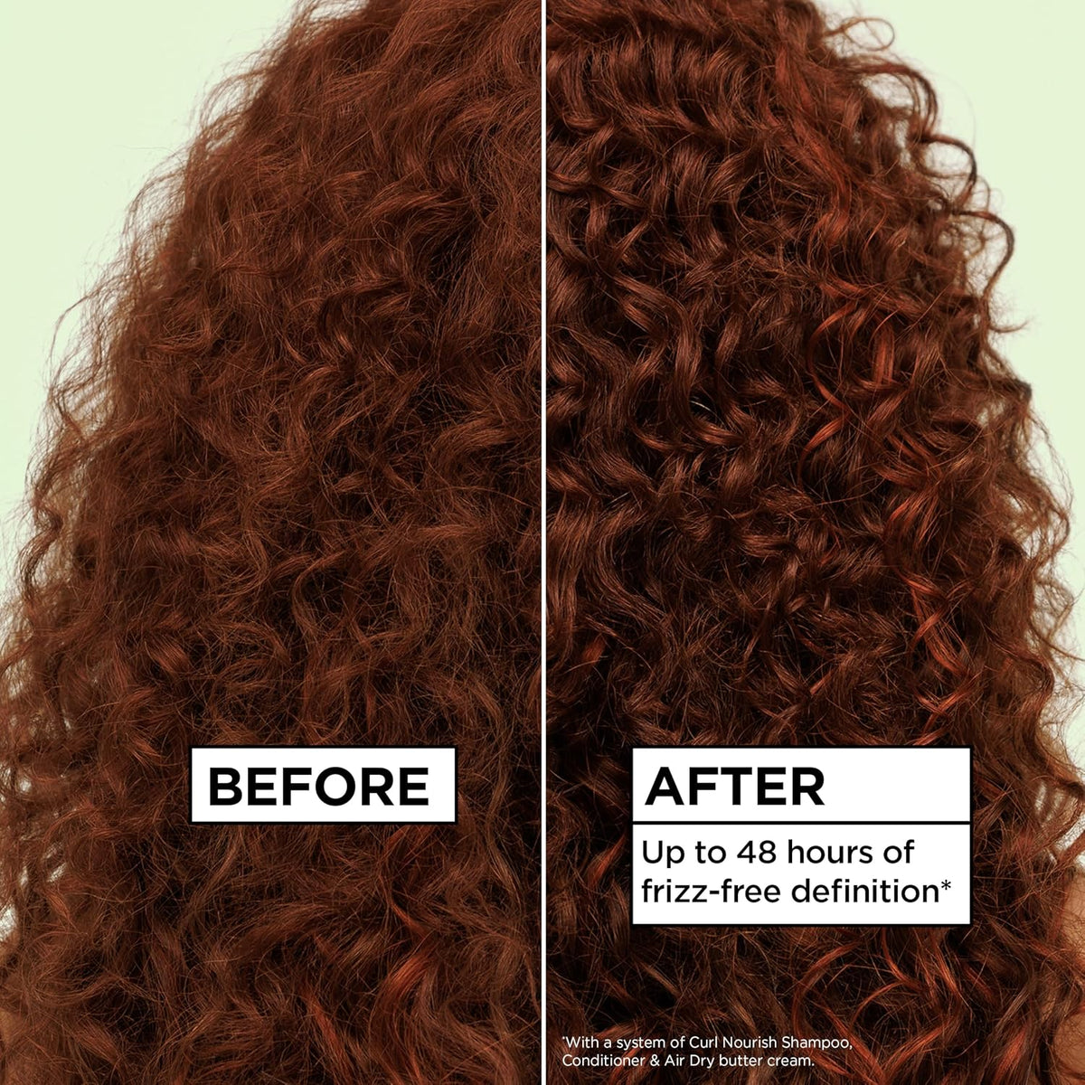 Garnier Fructis Curl Nourish Moisturizing Conditioner for Curly Hair, Plant Protein and Coconut Oil Formula, Up to 48HR of Curl Definition, Sulfate Free & Vegan, 12 Fl Oz, 3 Count (Packaging May Vary)